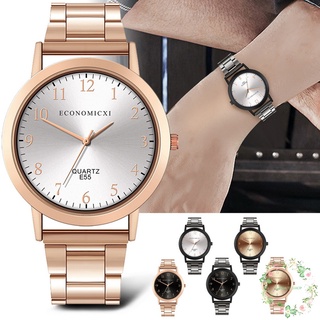 Men Analog Quartz Watch Stainless Steel Belt Round Dial Casual Wristwatch Gifts dRKr