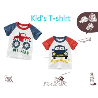Baby Cartoon Printed T-Shirt Boys Cotton Shirt Top Clothes