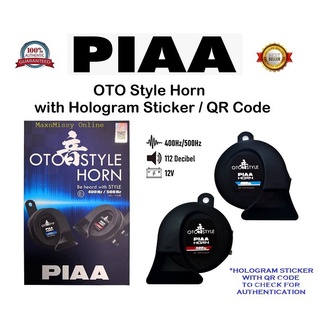 Original PIAA OTO Style Horn WITH HOLOGRAM STICKER/QR CODE 12V 400Hz/500Hz 112dB Water & Dust Proof
