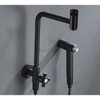 304 stainless steel single cold kitchen faucet wall type single cold faucet with airbrush