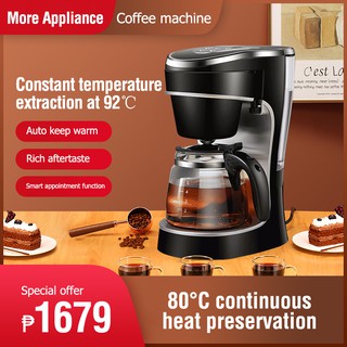 Coffee machine espresso machine semi-automatic coffee machine one-button smart appointment smart