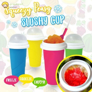 ❀GM Slushy Ice Cream Maker Squeeze Peasy Slush Quick Cooling Cup Milkshake Bottles