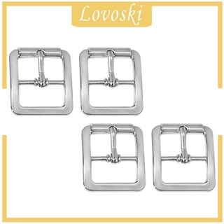 [LOVOSKI] 4x Metal Leather Handbag Shoe Strap Belt Rectangle Adjust Roller Pin Buckle -