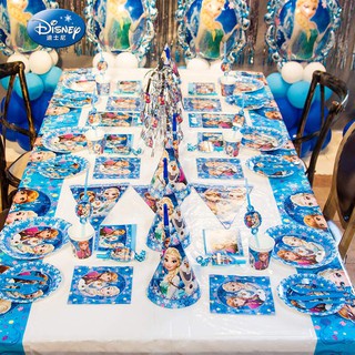 Frozen Design Theme Cartoon Party Set Tableware Birthday Party Decoration For Children Set (3)