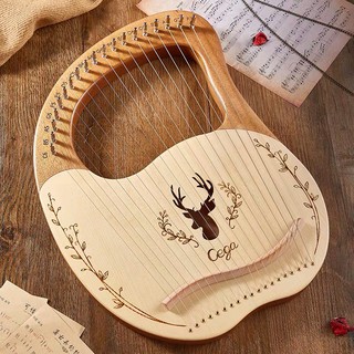 lyre 16/19-string beginner lyre 16/19-string harp lyre small portable musical instrument easy to learn