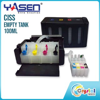 Yasen CISS Empty Tank Kit 100ml 4 colors CMYK