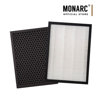 Monarc Clean Air Purifier Replacement Filter Set HEPA Filter and Activated Carbon