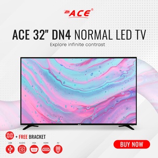ACE 32" Slim Full HD Digital LED TV Black LED-808 DN4 with bracket