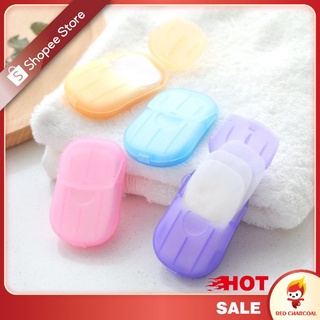★RC★20 tablets of travel disposable soap tablets boxed soap paper travel soap paper