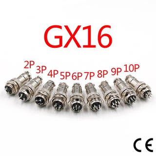 1set GX16-2/3/4/5/6/7/8/9/10 Pin Male Female 16mm Wire M16 GX16 Circular Aviation Connector Socket Plug Metal