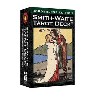 【COD】Borderless Edition Smith-Waite Tarot Cards Game With English Booklet Instructions Smith Waite Tarot Board Game