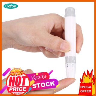 Cofoe Lancet Pen Lancing Device Diabetics 5 Adjustable Depth Blood Sampling Test Pen Diabetics Blood Sampling