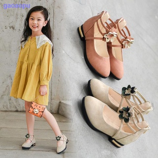 Girls leather shoes, single shoes, autumn 2021 new little girl high heels, Korean children s soft-soled shoes, baby princess shoes