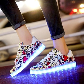 Hot Eur Size 30-45 USB Charge Led Sneakers Light Shoes Led Shoes Kids Luminous Sneakers for Girls&Boys Women Sneakers