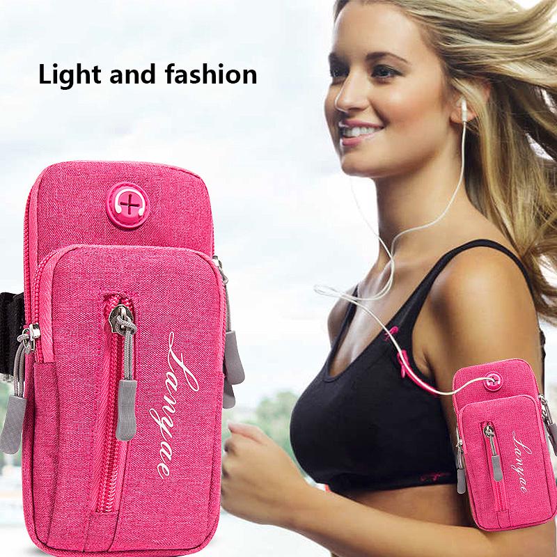 Mobile phone bag for running cycling arm bag with heaphone hole 4.7-5.5 inch phone sports bag (1)