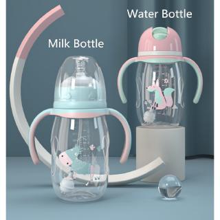 180ml Cute Baby Bottle Infant Newborn Children Learn Feeding Water Drinking Handle