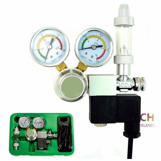New Arrival High Quality Co2 Equipment Regulator Magnetic Solenoid Two Gauge Bubble Counter Planted