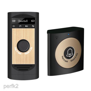 IMYE Wireless Intercom Doorbells Two-Way Talk Doorbell Interphone Black