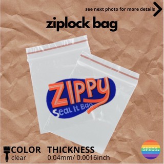 Zippy Ziplock Plastic Resealable bags #5 100pcs per pack (3)