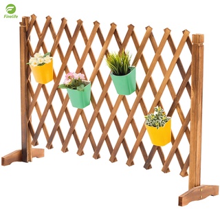 Finelife Solid Wood Garden Fence Foldable Modern Simple Mesh Fence