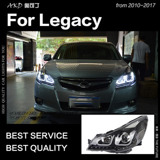 AKD Car Styling Head Lamp for Legacy Headlights 2010-2016 Legacy LED Headlight Angel Eye DRL Hid Bi