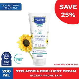 Clearance Mustela Stelatopia Emollient Cream 200ml, Naturalness (Expiry Date: June 30, 2022)