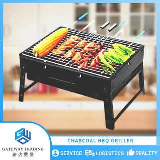 Foldable Stainless Steel Charcoal BBQ Griller