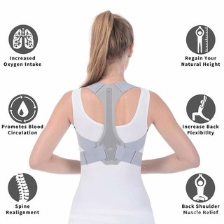 Back Brace Posture Corrector for Women Relieve Back Pain Spine Support Adjustable Invisible Correct (5)