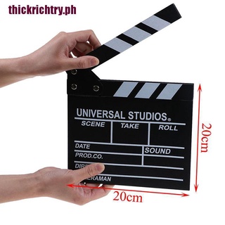 【richtry】Director video acrylic clapboard dry erase tv film movie clapper boar BxJK (7)