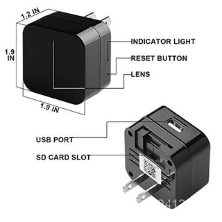 goodA8 Mini Spy + Camera Motion Detection Wall Charger OKrO