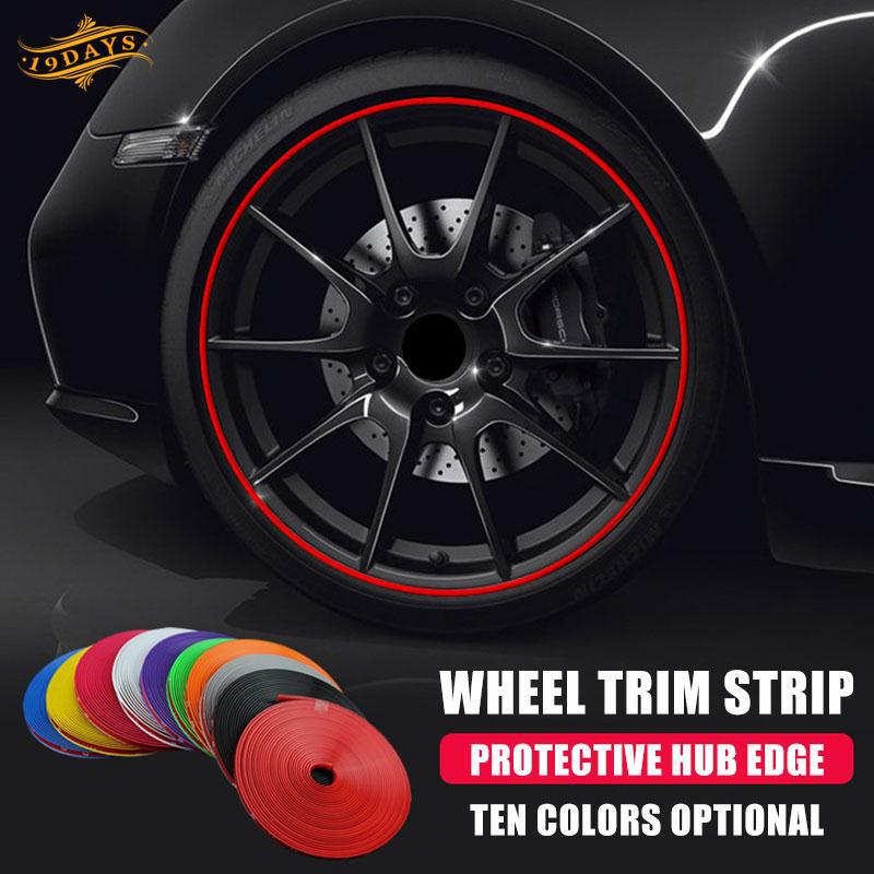 8M Auto Wheel Rims Protector Car Wheel Rims Protector Rubber Decor Strip Tire Guard Line