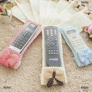 【Valley】1X Bowknot Lace Remote Control Dustproof Case Cover Bags TV Control Protector