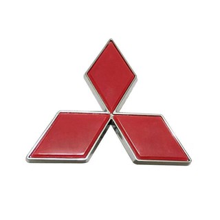 1 x ABS MITSUBISHI Logo Car Auto Front Rear Trunk Lid Emblem Badge Sticker Decal Replacement Mitsubishi