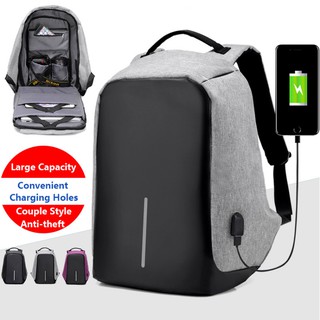 Waterproof Anti-thief USB Charger Laptop Backpack School Bag (1)