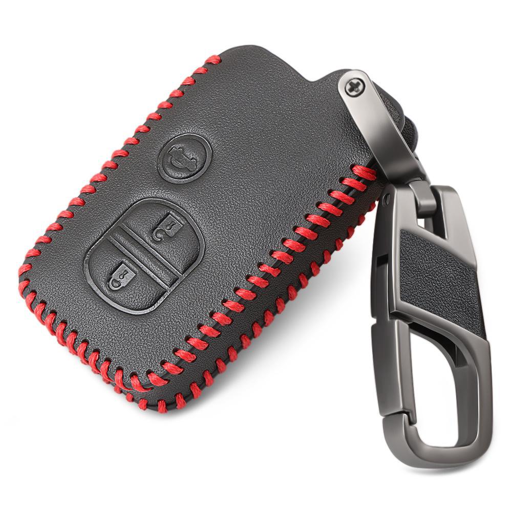Genuine Leather Car Key Cover For Toyota Camry Highlander Crown Prado Key Case