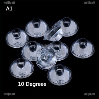 weijiaott 10pcs 20mm 10/30/60/90/120 degree optical glass led lens reflector collimator (2)