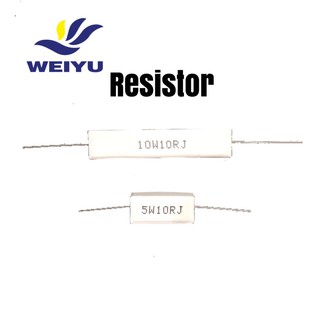 10Pcs 10W / 5W 10ohms Winding Ceramic Cement Power Resistor