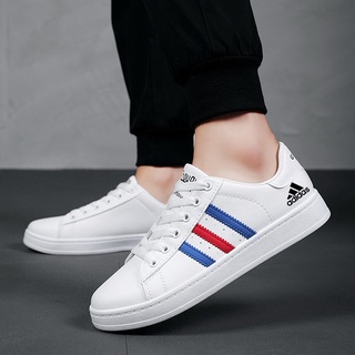 New Adidas Low-cut Lace-up Men's Casual Sports Shoes Fashion All-match White Shoes Breathable Youth (1)