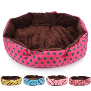 Dog Bed for Small Pet Bed Cute Doghouse Dot Printed Pet Mat Cat Bed Pet Cathouse Dog Bed Pet (2)