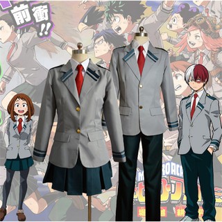 Anime Costumes My Hero Academia Cosplay OCHACO URARAKA Uniform Gym suit Men/women Adult Top + Pants Set (1)