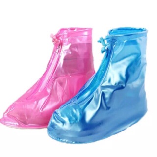 OW Foldable Non-Slip Safety Waterproof Rain Boot PVC Overshoe Shoe Cover