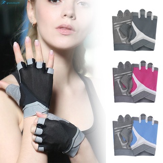 Women Fitness Sports Half Finger Gloves Yoga Gym Weightlifting Breathable Gloves