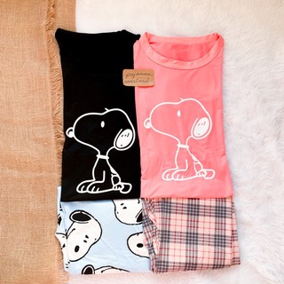 LILY | cotton spandex oversized shirt + pants sleepwear pajama set | PajamasOverload