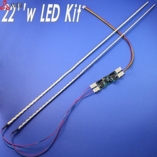 22 inch Wide LED Backlight Lamps Update Kit Adjustable LED Light for LCD Monitor 2 LED Strips