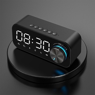Mirror Alarm Clock Bluetooth Speaker LED Digital Display Radio Alarm Clock Radio Wireless Subwoofer