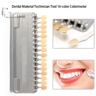 16 Colors Durable Porcelain Teeth Dental Shade Guide Plate Tool fashion