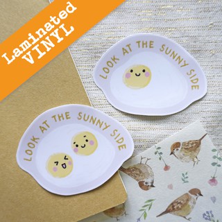 Look at the sunny side (sunny side up eggs) vinyl sticker (laminated matte)