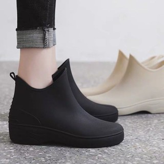 ❅Japanese fashion all-match rain boots women short rain boots non-slip low-cut water shoes shopping