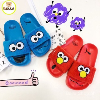 *Ready Stock* Puma Sesame Street joint parent-child slippers baby slippers cute lightweight family shoes children slippers Kids slippers