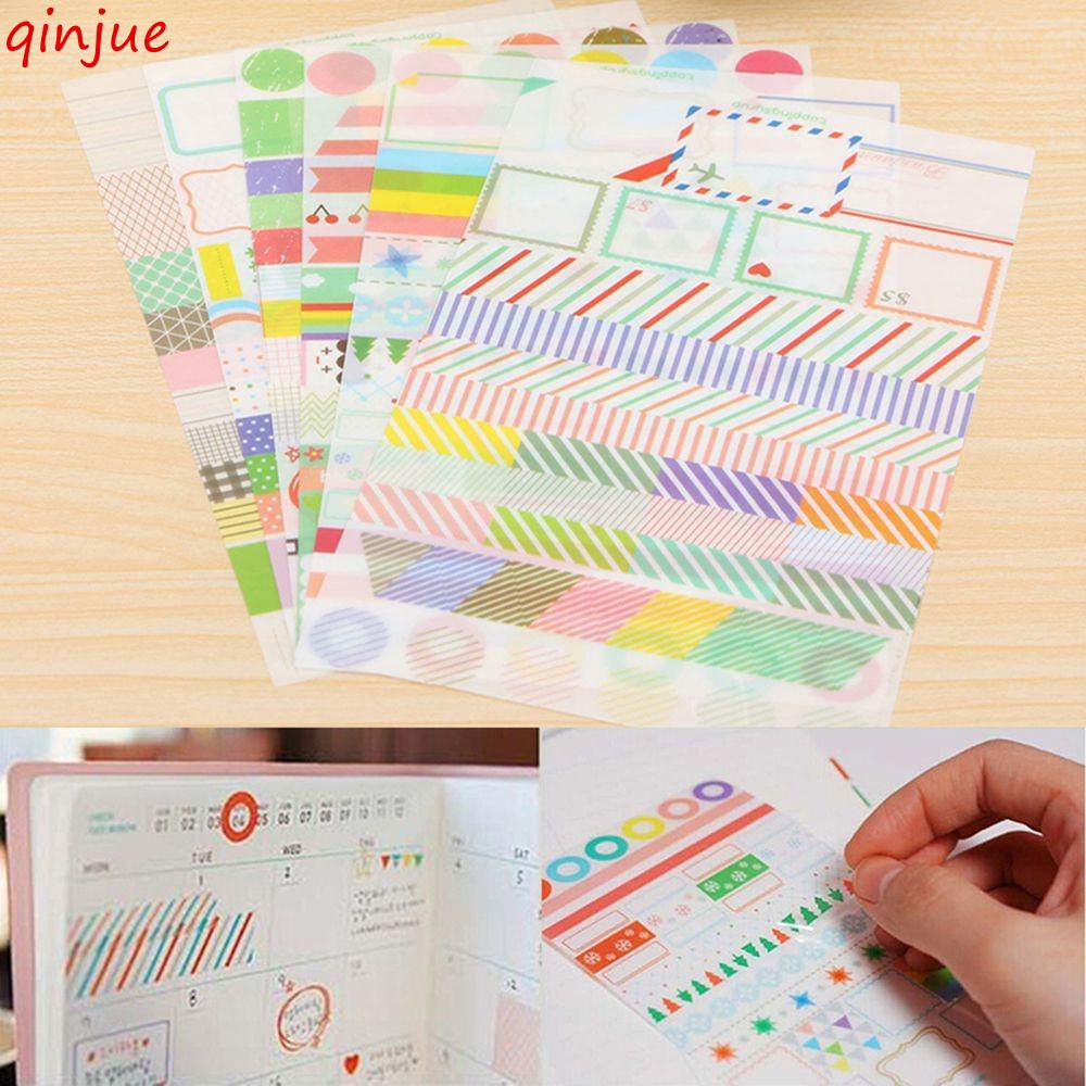 Album DIY Girl's Scrapbook Decor Transparent Diary Sticker Planner Calendar